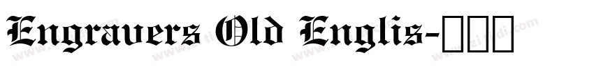 Engravers Old Englis字体转换